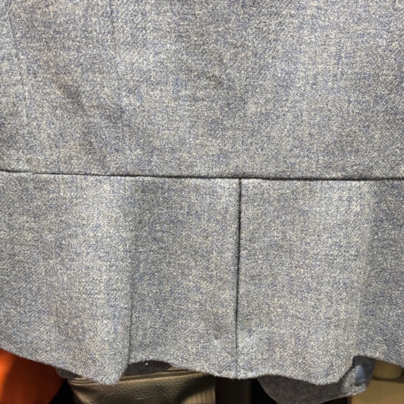 Talbots Women's Heathered Blue Blazer - Picture 6 of 10